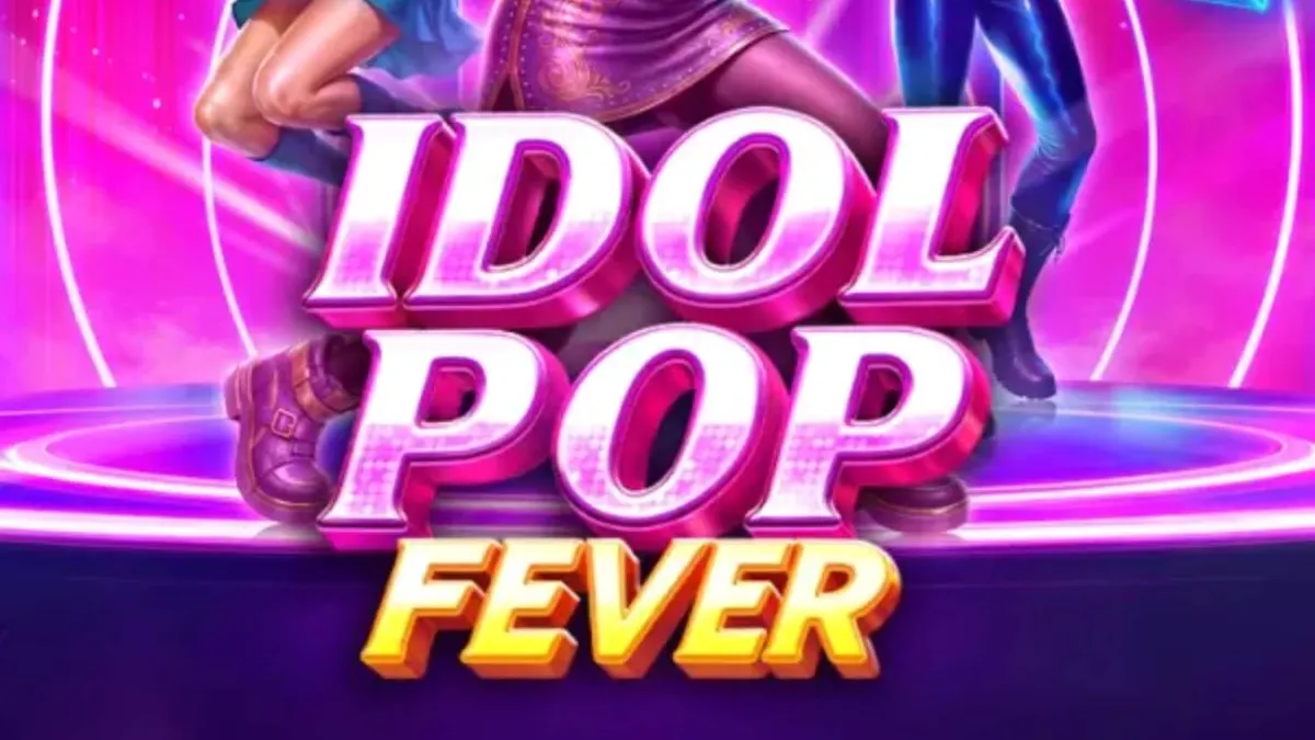 Tampilan layar permainan slot Idol Pop Fever dengan tema konser neon