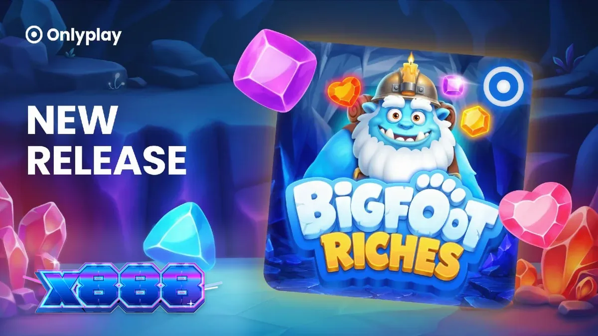 Pemandangan musim dingin dalam permainan slot Bigfoot Riches